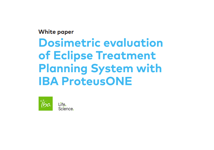 Dosimetric evaluation of Eclipse Treatment Planning System with IBA ProteusONE